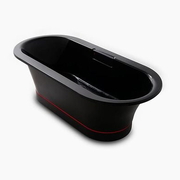 Bồn tắm đặt sàn gang tráng men màu đen 1.5m Kohler Volute K-23746T-7