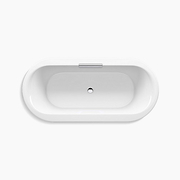 Bồn tắm đặt sàn gang tráng men 1.7m gồm bộ xả Kohler Volute K-99311T-FD-0