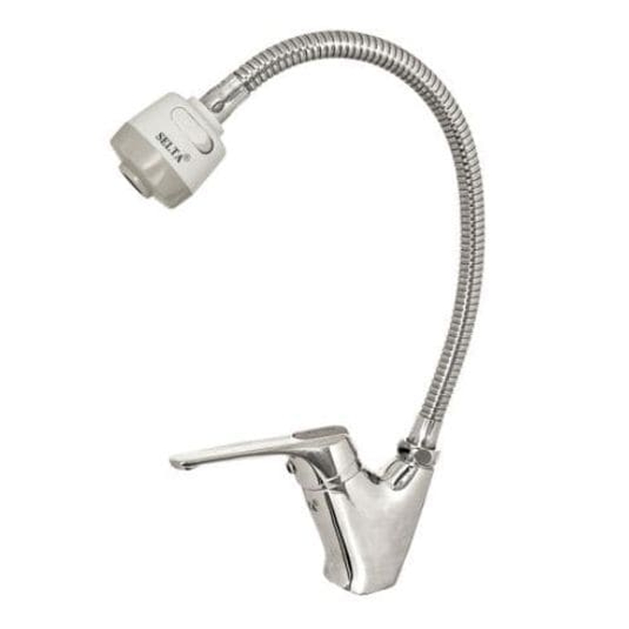 Vòi rửa bát nóng lạnh gắn chậu cần mềm Selta SS2002F