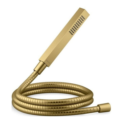 Bộ dây bát sen tắm cầm tay vuông màu đồng Kallista P32965-00-2MB