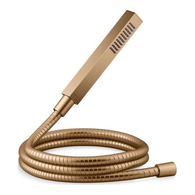 Bộ dây bát sen tắm cầm tay vuông màu đồng Kallista P32965-00-BLH