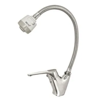 Vòi rửa bát nóng lạnh gắn chậu cần mềm Selta SS 2002F