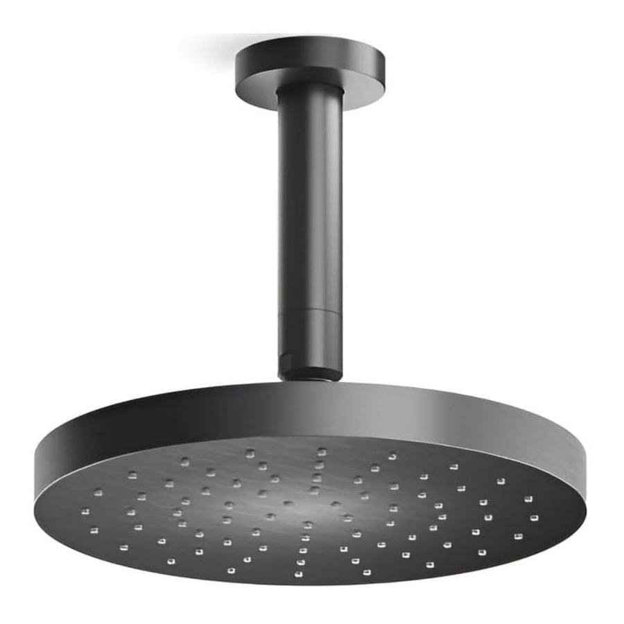 Bát sen tắm phun mưa hiện đại tròn 7" màu đen Kallista P33297-00-BGP