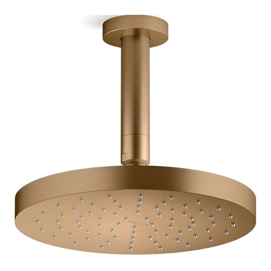 Bát sen tắm phun mưa hiện đại tròn 7" màu đồng Kallista P33297-00-BLH