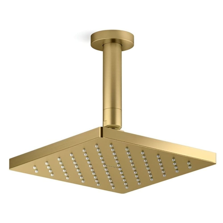 Bát sen tắm phun mưa hiện đại vuông 7" màu đồng Kallista P33298-00-2MB