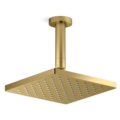 Bát sen tắm phun mưa hiện đại vuông 7" màu đồng Kallista P33298-00-2MB