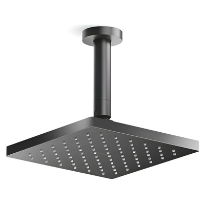 Bát sen tắm phun mưa hiện đại vuông 7" màu đen Kallista P33298-00-BGP