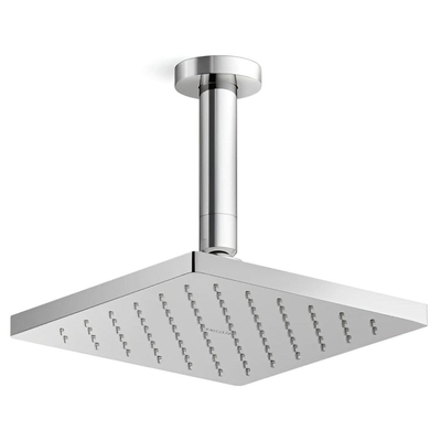 Bát sen tắm phun mưa hiện đại vuông 7" màu chrome Kallista P33298-00-CP