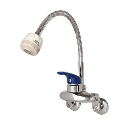 Vòi rửa bát gắn tường nóng lạnh cần mềm Selta SS3000F