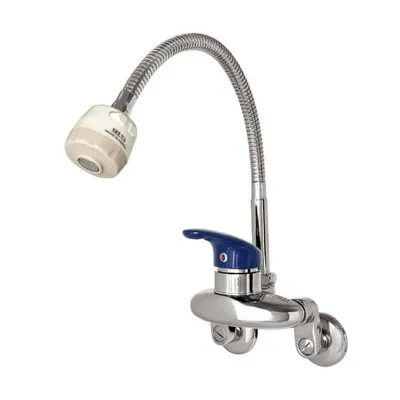 Vòi rửa bát gắn tường nóng lạnh cần mềm Selta SS3000F