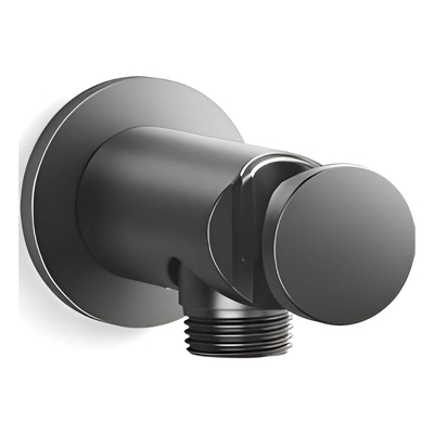 Giá đỡ tròn tích hợp đầu cấp nước màu đen Kallista P33386-00-BGP