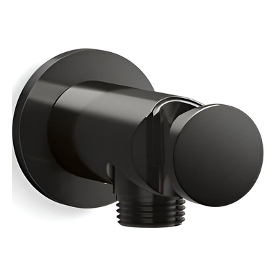 Giá đỡ tròn tích hợp đầu cấp nước màu đen Kallista P33386-00-PGP