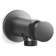 Giá đỡ tròn tích hợp đầu cấp nước màu đen Kallista P33386-00-BGP