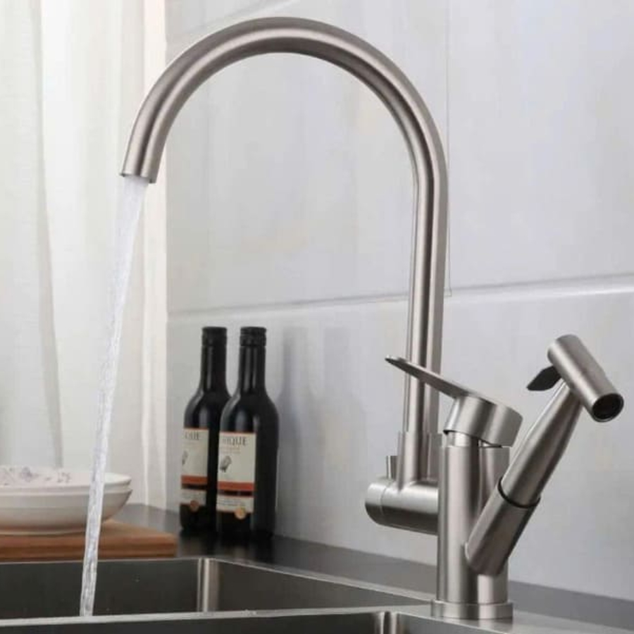 Vòi chậu rửa bát kèm xịt rửa CleanMax VB696