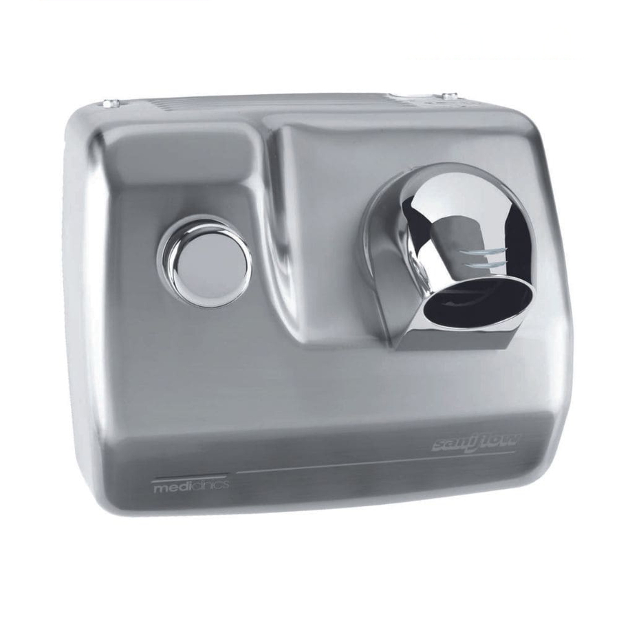 Máy sấy tóc treo tường có nút nhấn Saniflow Mediclinics SC0088HCS