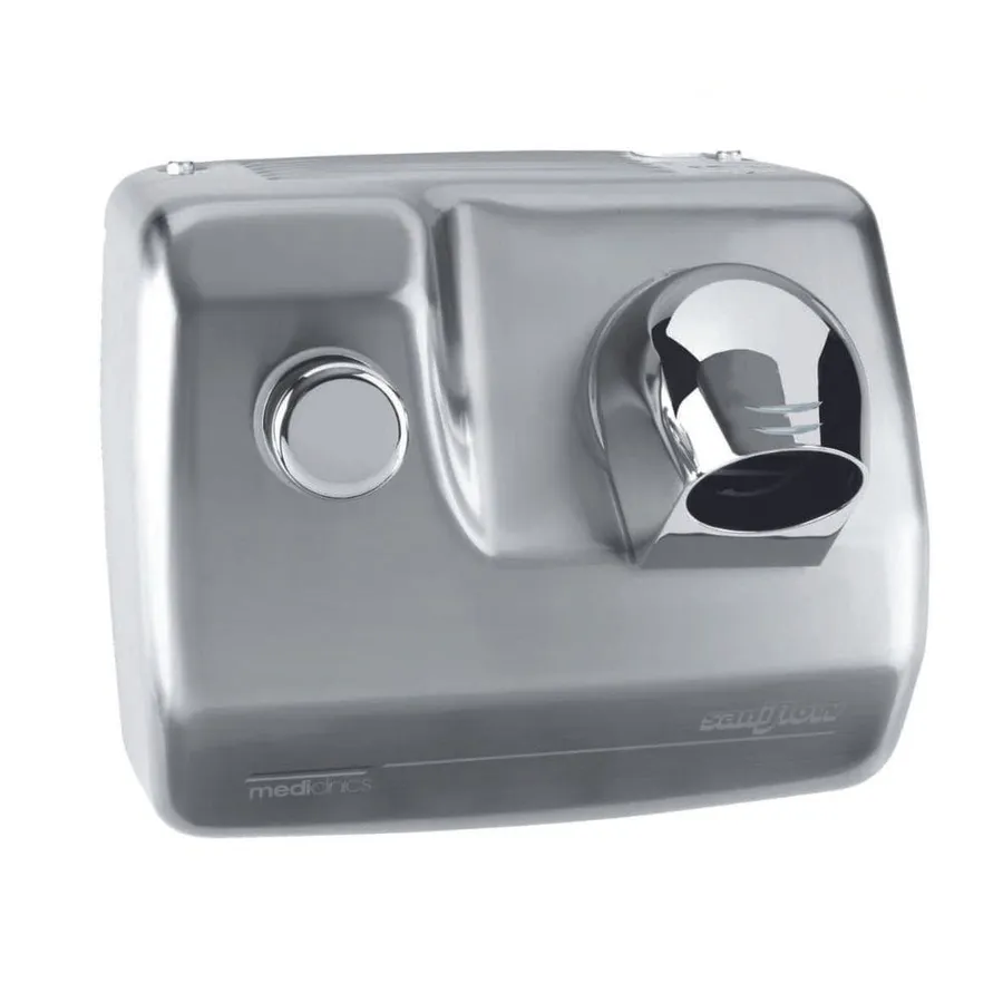 Máy sấy tóc treo tường có nút nhấn Saniflow Mediclinics SC0088HCS
