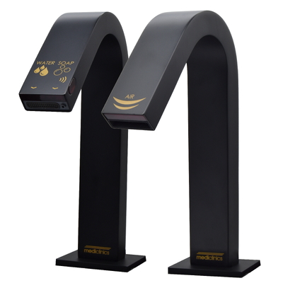 Máy sấy tay cảm biến kèm vòi nước hộp xà phòng Mediclinics UCM092AB