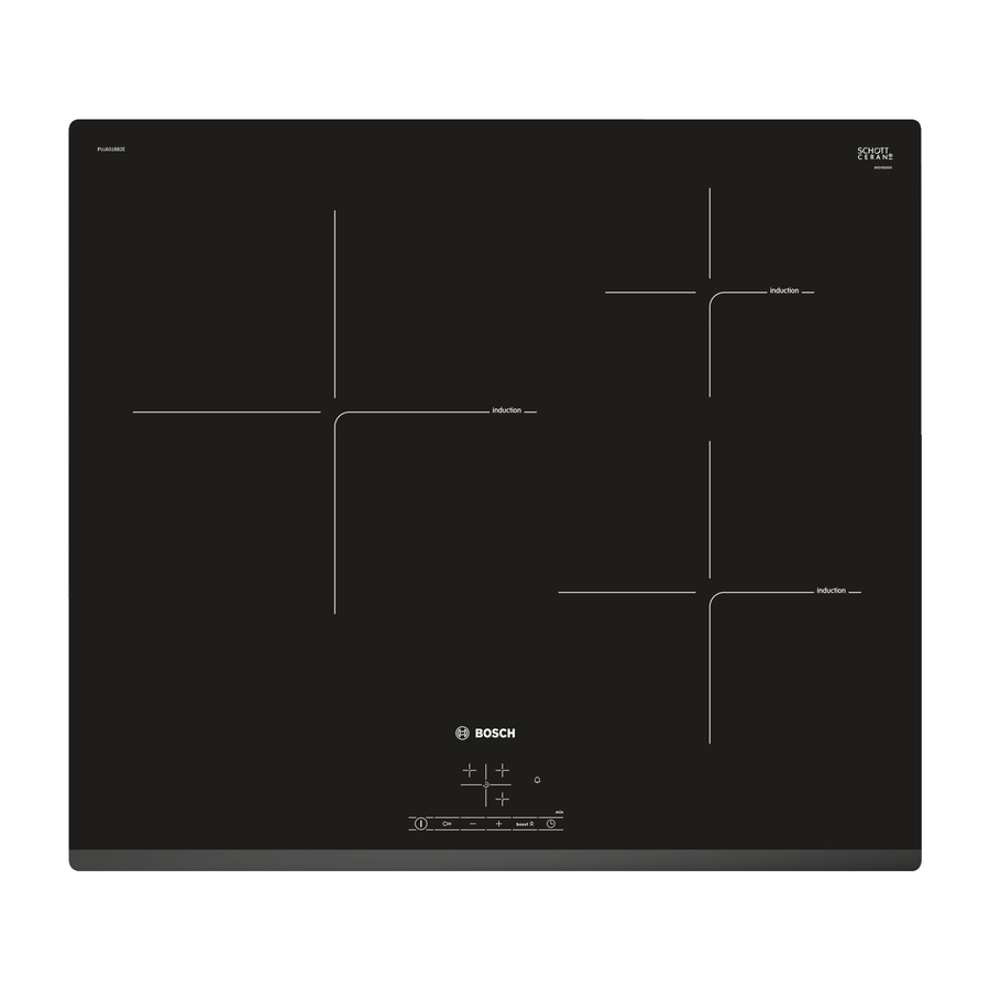 Bếp Điện Từ Bosch PUJ631BB2E 3 Vùng Nấu 