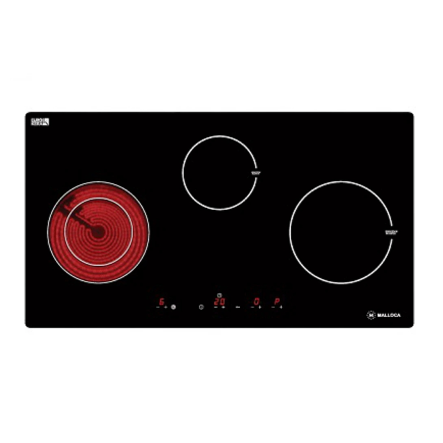Bếp Điện Từ Malloca MH-03IRB Kết Hợp Hồng Ngoại 3 Vùng Nấu