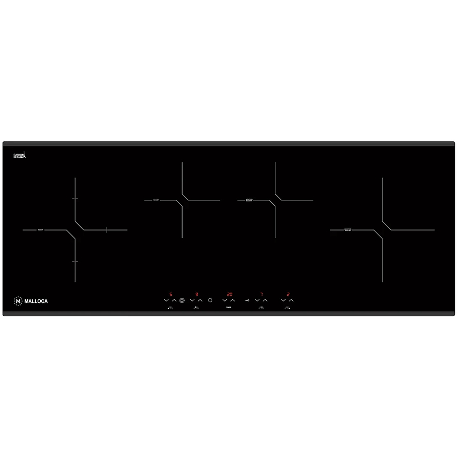 Bếp Điện Từ Malloca MH-04IR S Kết Hợp Hồng Ngoại 4 vùng nấu