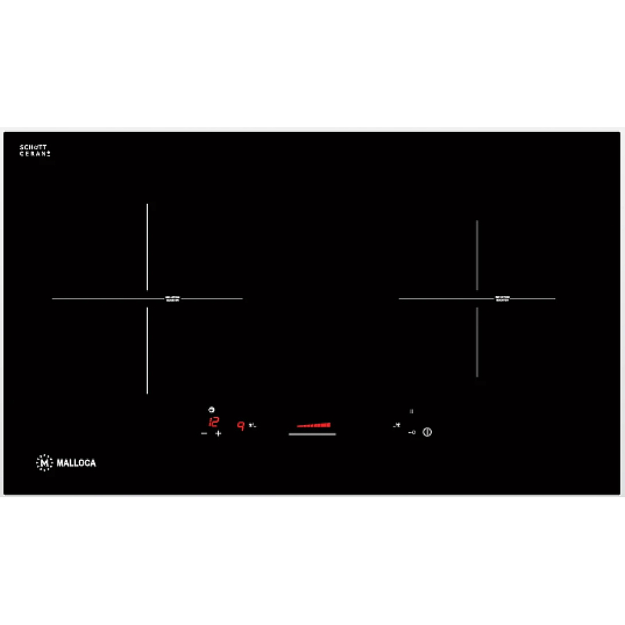 Bếp Điện Từ Malloca MI 732 SL Mặt Kính 2 Vùng Nấu