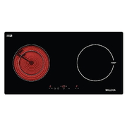 Bếp Điện Từ Malloca MH-02IR Kết Hợp Hồng Ngoại 2 Vùng Nấu 