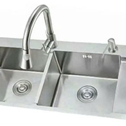 Chậu rửa bát 2 hố có bàn Hàn Quốc Cico ISD-1080