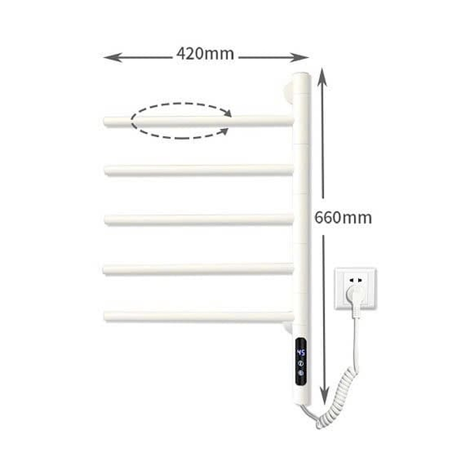 Giàn sấy khăn màu trắng kết nối APP điện thoại Miken G63W-Wifi