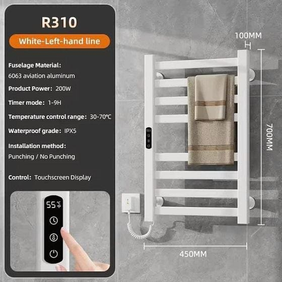 Giàn sấy khăn màu trắng Miken R310W-Wifi