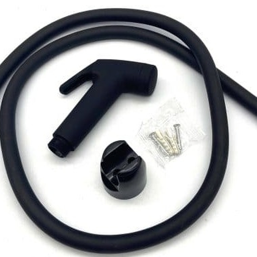 Vòi xịt vệ sinh nóng lạnh màu đen Miken XB095BL