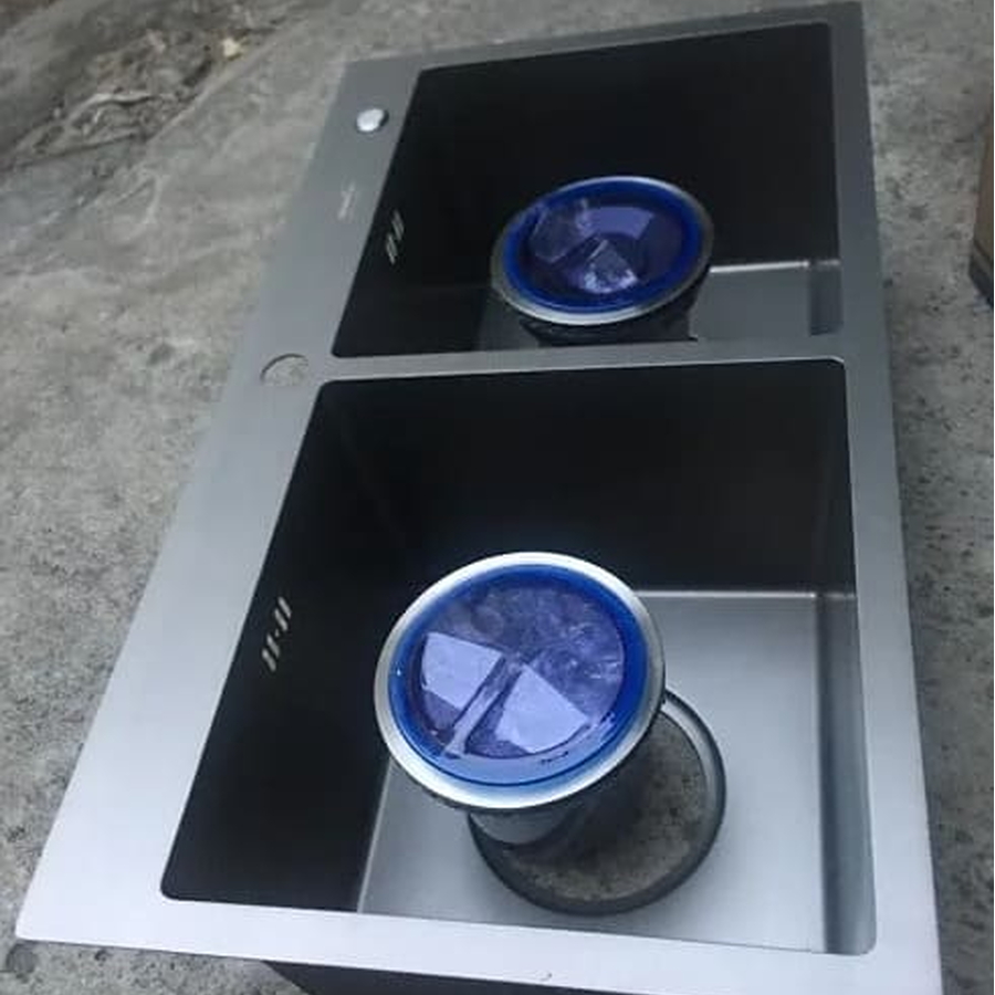 Chậu rửa bát 2 hố cân Miken MKRB-8545NC