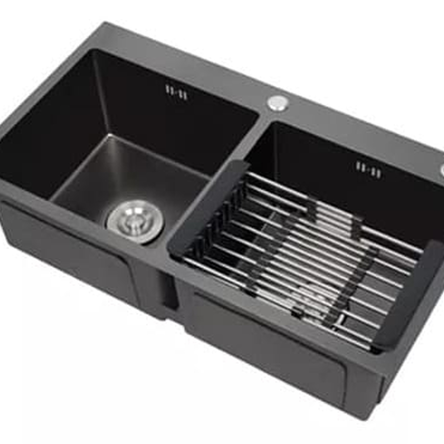 Chậu rửa bát 2 hố cân Miken MKRB-8545NC