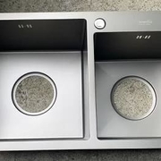 Chậu rửa bát 2 hố lệch Miken MKRB-8045NL