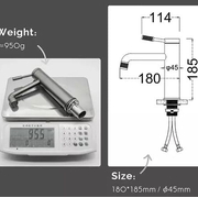 Vòi Chậu Lavabo Màu Ghi Miken MKV-600012G