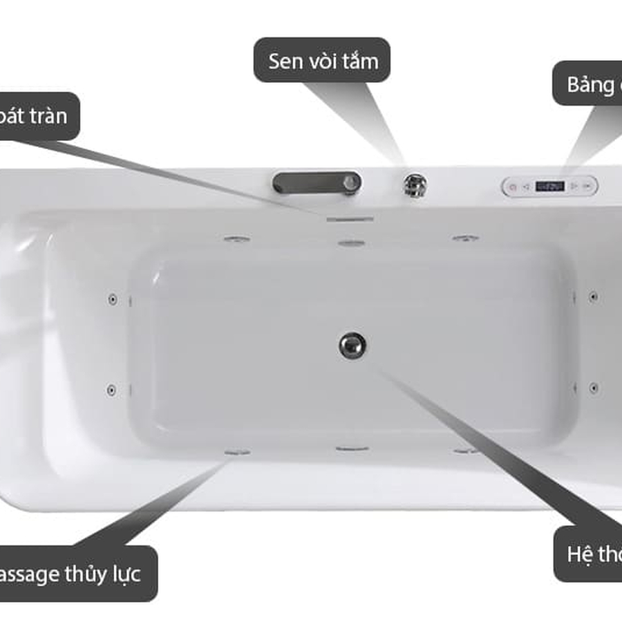 Bồn tắm massage Mowoen MW8217FB-150