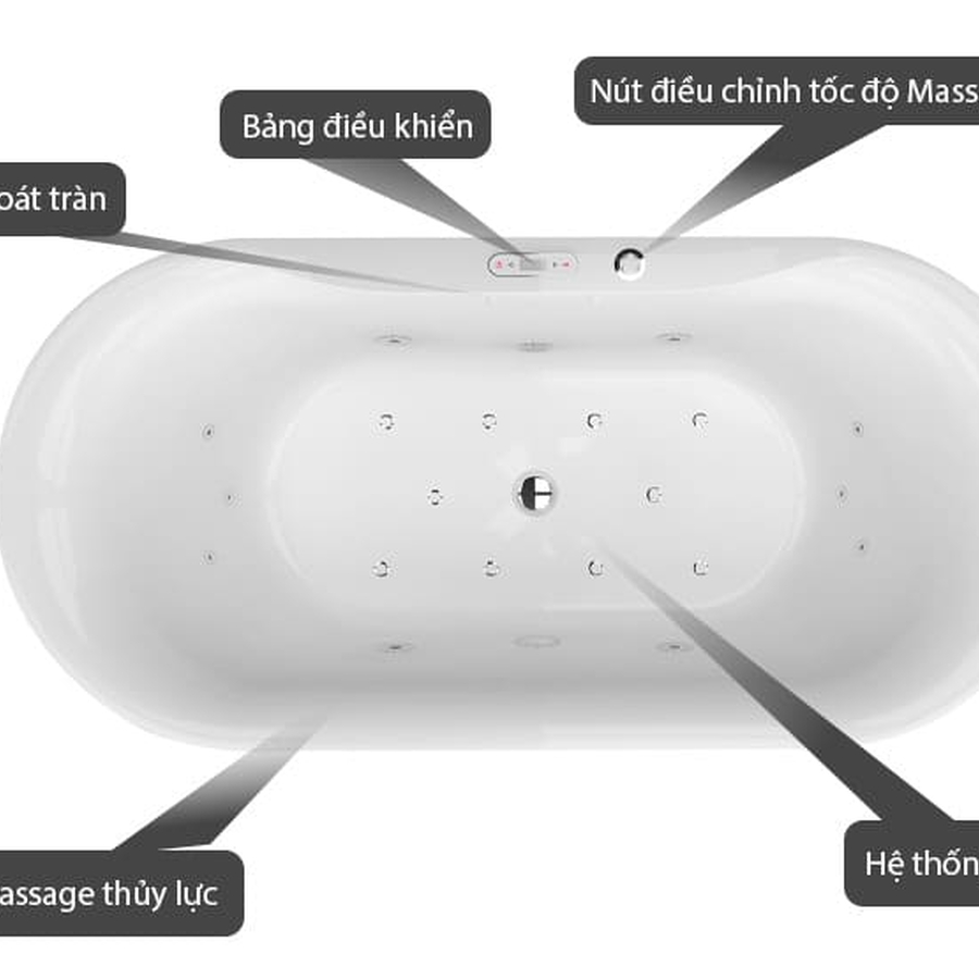 Bồn tắm massage Mowoen MW8309BHB-150