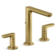 Vòi chậu rửa mặt nóng lạnh màu đồng Kallista P34120-LV-2MB