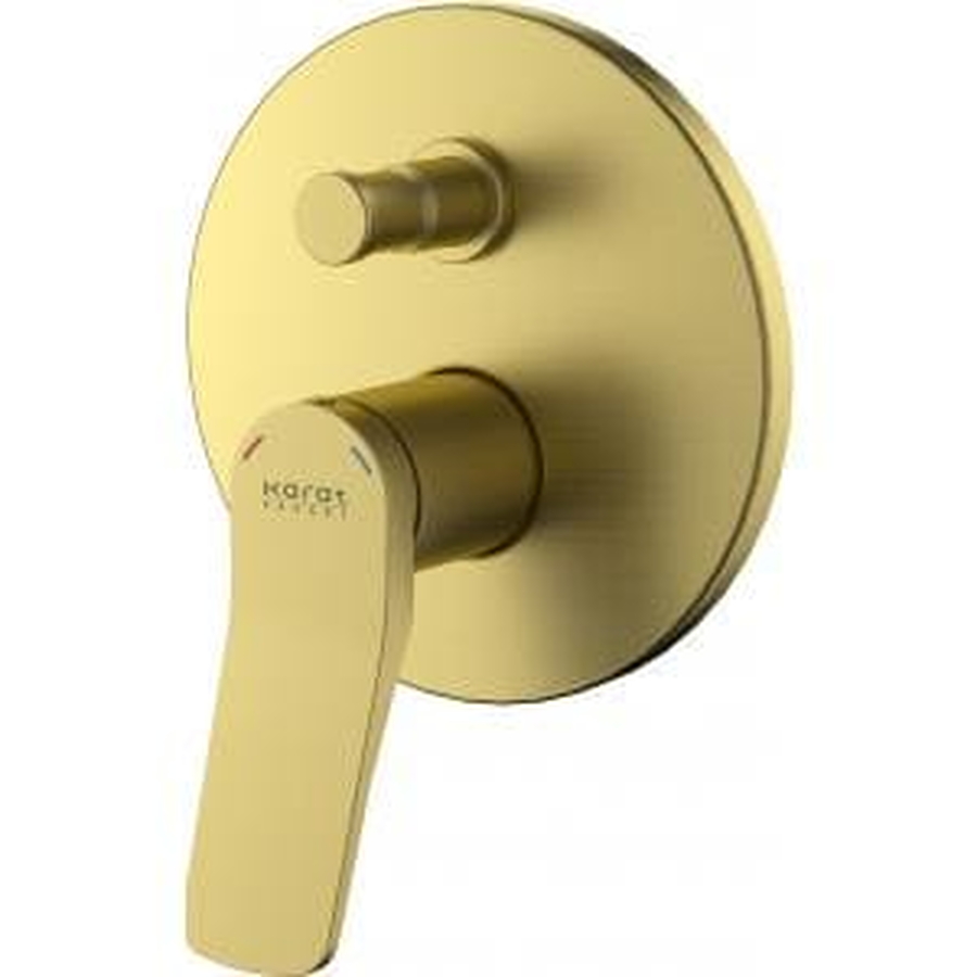 Bộ trộn sen âm tường có van chuyển hướng màu vàng Karat KF-02-861-41