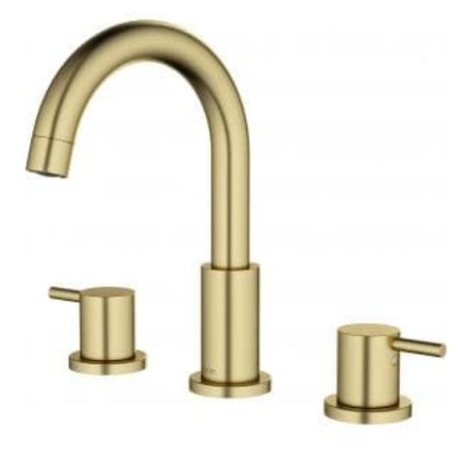 Vòi chậu rửa 3 lỗ mạ vàng Kara KF-79-168-41