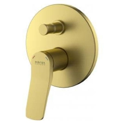 Bộ trộn sen âm tường có van chuyển hướng màu vàng Karat KF-02-861-41