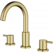 Vòi chậu rửa 3 lỗ mạ vàng Kara KF-79-168-41