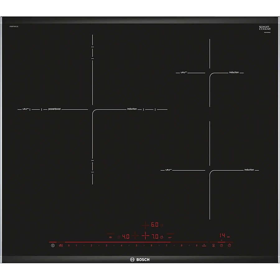 Bếp Từ Bosch HMH.PID675DC1E Vuông 3 Vùng Nấu