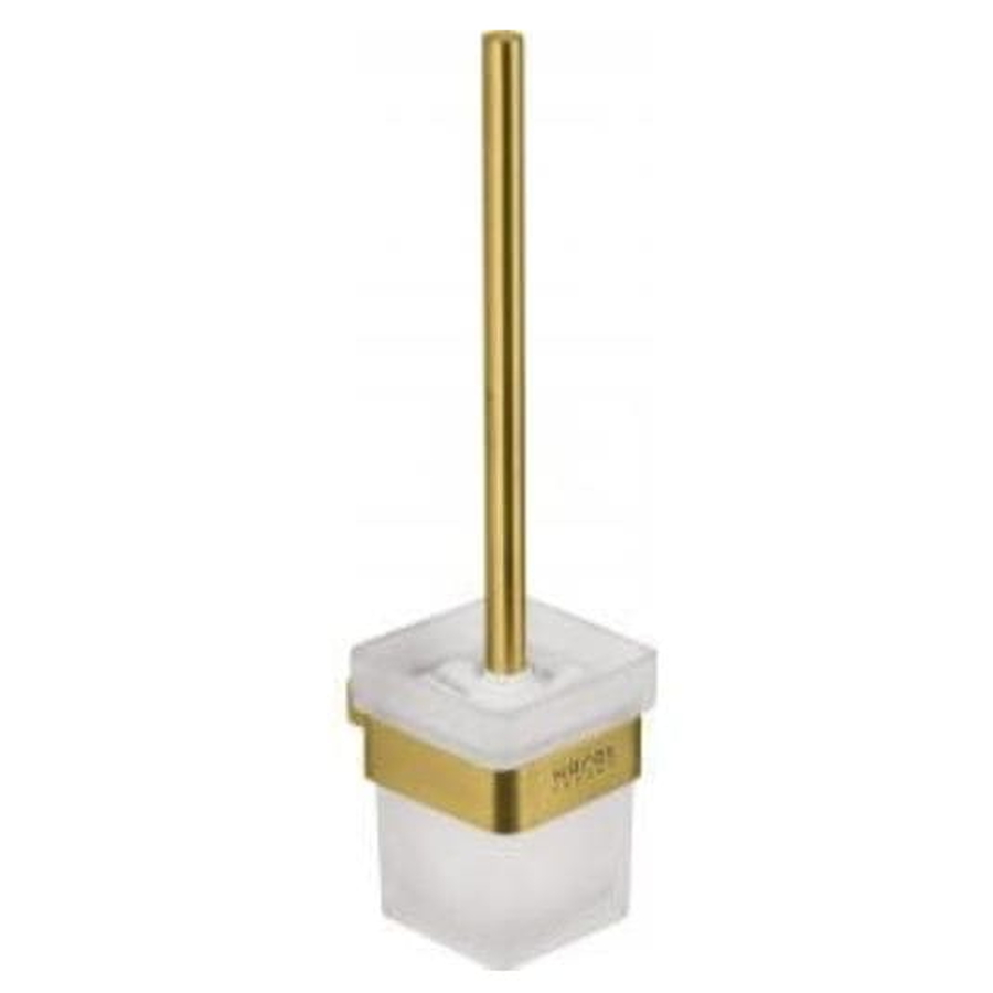 Giá đỡ và chổi cọ bồn vệ sinh màu vàng Karat KB-02-810-41