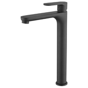 Vòi chậu rửa 1 lỗ mạ đen thân cao Karat KF-58-621-55