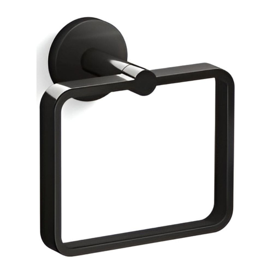 Vòng treo khăn màu đen Kallista P34410-00-PGP