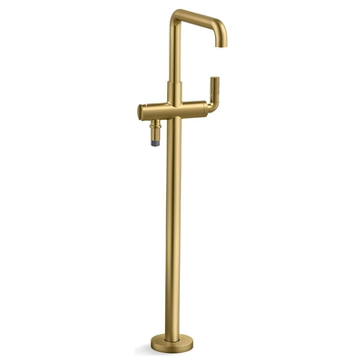 Vòi bồn tắm gắn sàn 1 lỗ nóng lạnh màu đồng Kallista P40883-LV-2MB