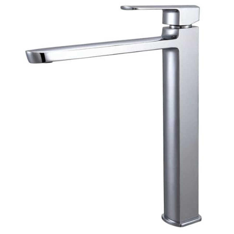 Vòi chậu rửa 1 lỗ mạ chrome thân cao Karat KF-43-621-50