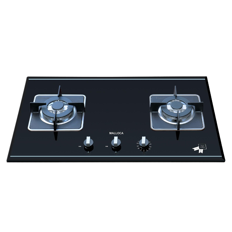 Bếp Gas Malloca AS 9402B Mặt Kính 2 Vùng Nấu