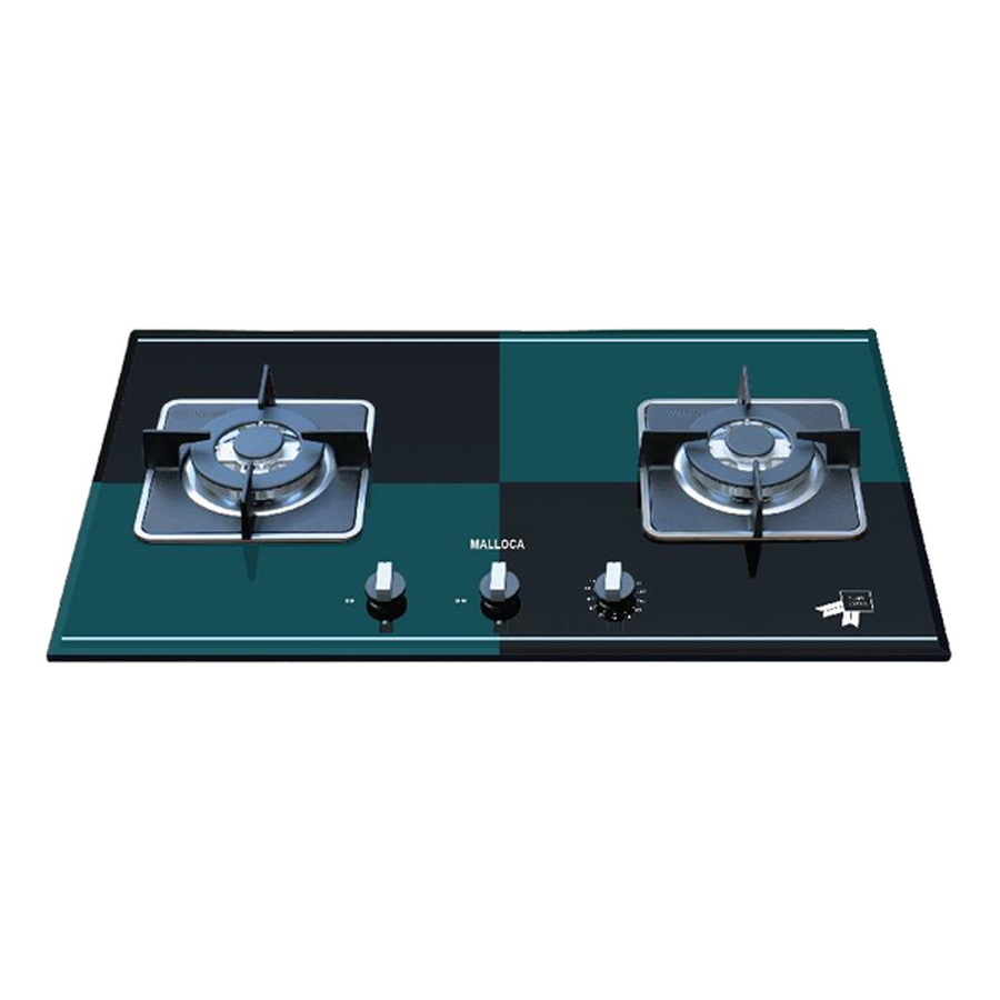 Bếp Gas Malloca AS 9402BG Mặt Kính 2 Bếp