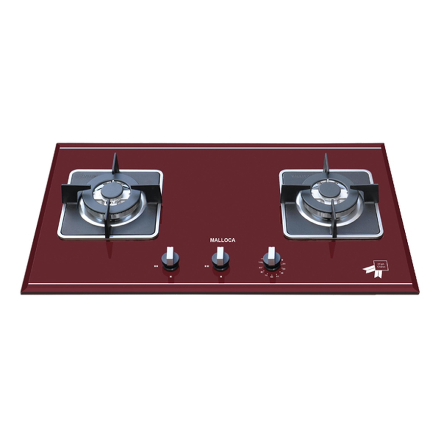 Bếp Gas Malloca AS 9402R Mặt Kính 2 Bếp
